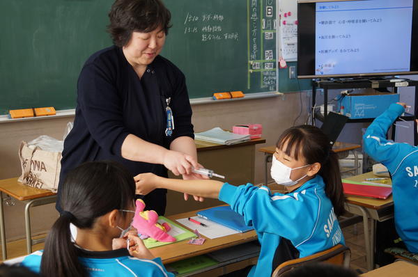 職業人講習会　ポスターセッション　坂本中学校