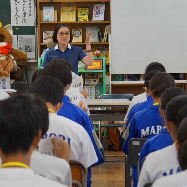 馬堀中学校　マナー講座（9/7）実施報告