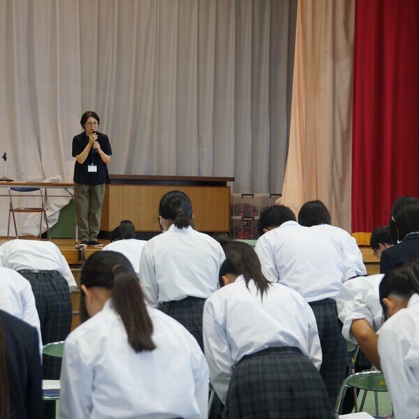 北下浦中学校　マナー講座（10/8）実施報告