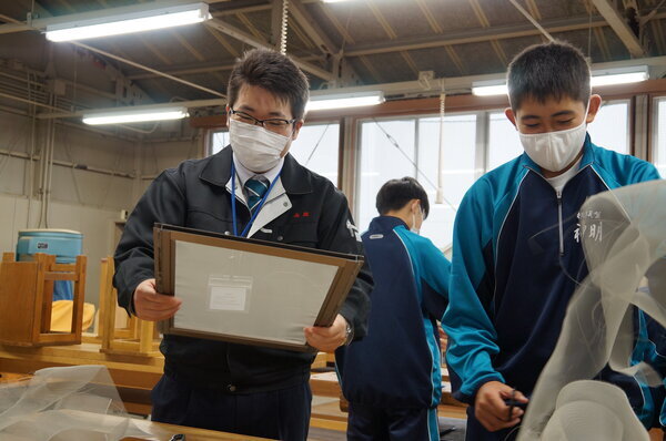 神明中学校　初体験ポスターセッション！